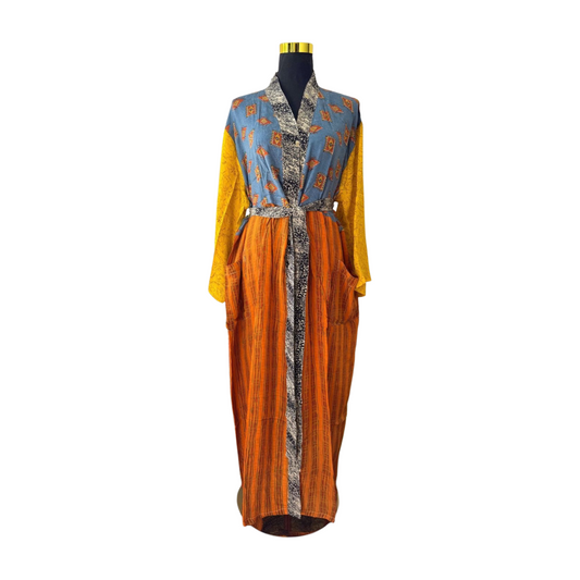 Silk Patchwork Kimono #27