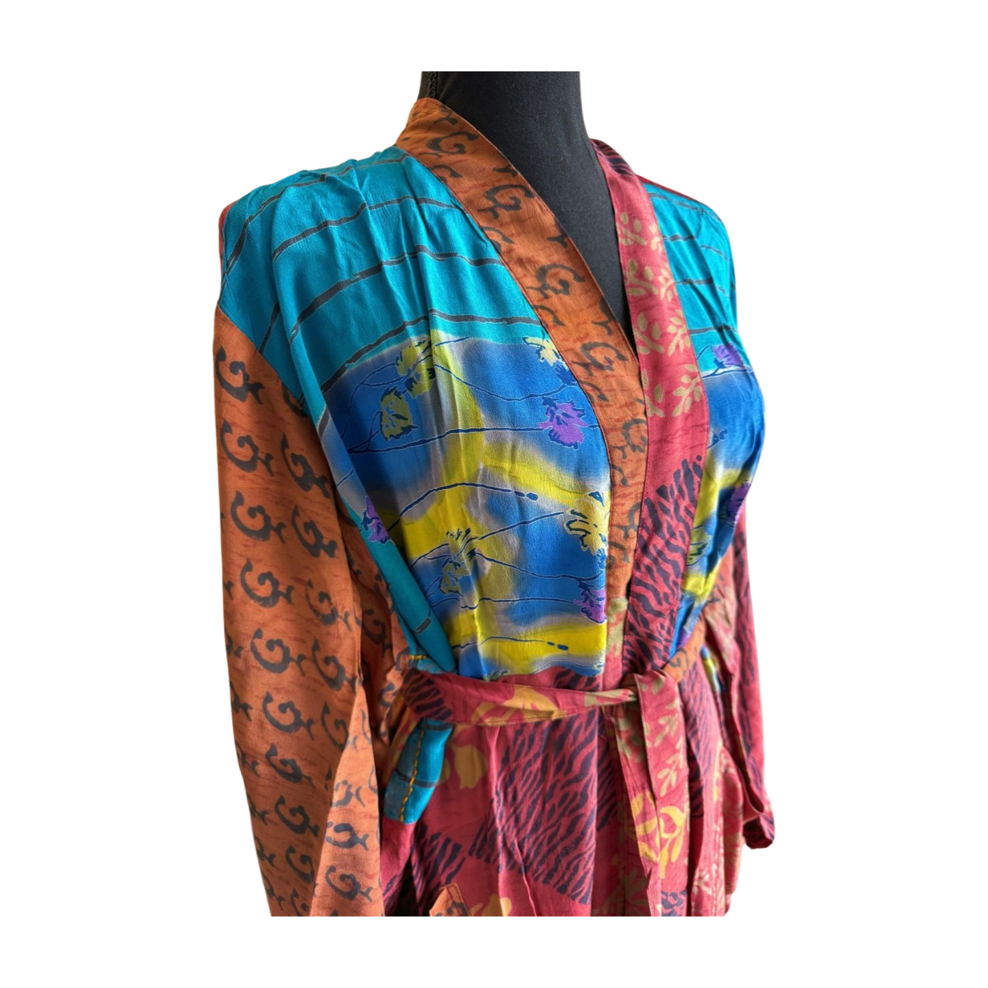 Silk Patchwork Kimono #47 - Isabel Harris