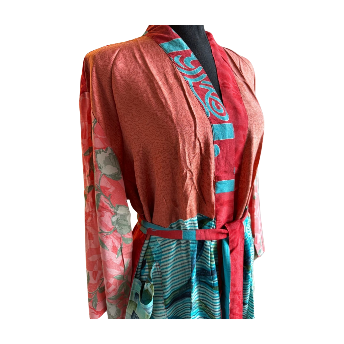 Silk Patchwork Kimono #32