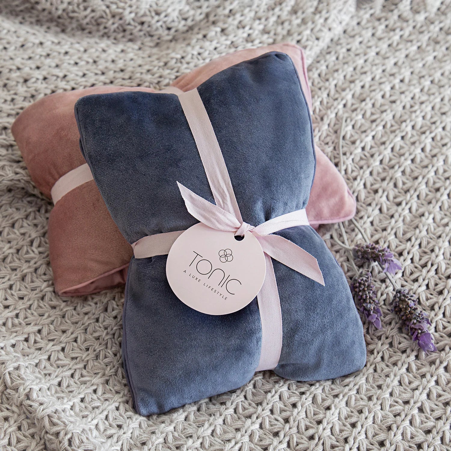 Tonic Heat Pillow - Luxe Velvet - Storm - Isabel Harris