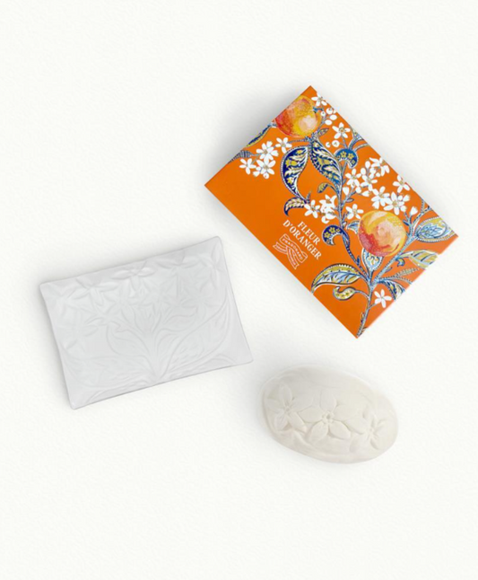 Fragonard Fleur d'Oranger Soap & Dish Set