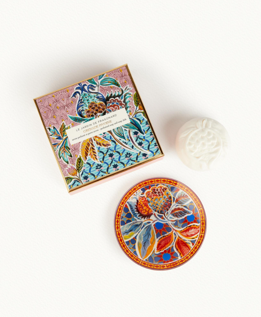 Fragonard Grenade Pivoine Soap & Dish Set