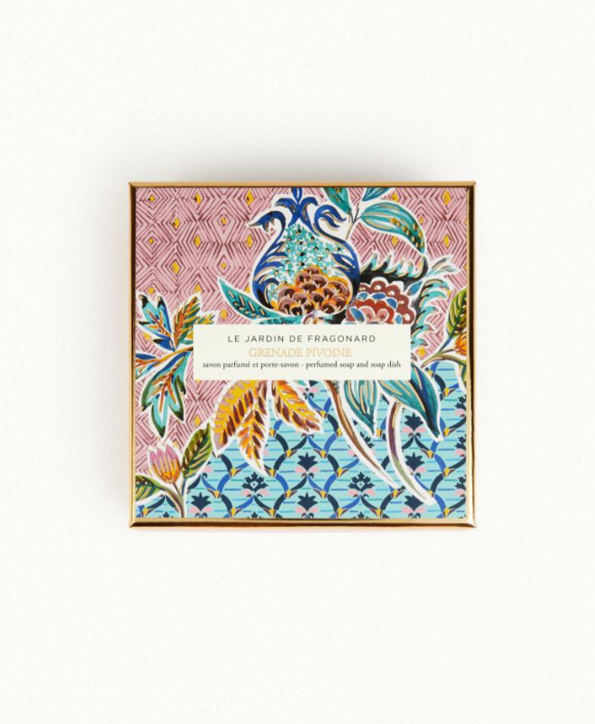Fragonard Grenade Pivoine Soap & Dish Set