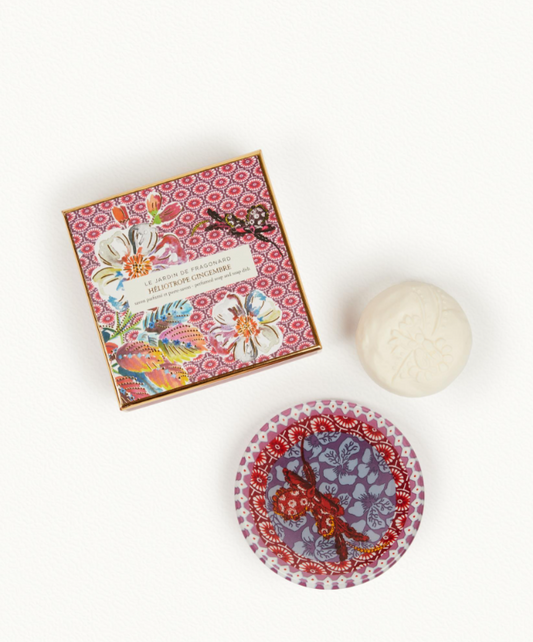 Fragonard Heliotrope Gingembre Soap & Dish Set