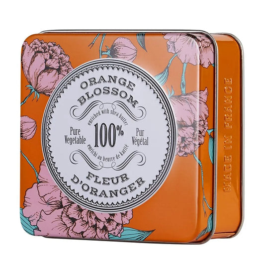 La Chatelaine Triple Milled Travel Soap in Tin 100g - Orange Blossom - Isabel Harris