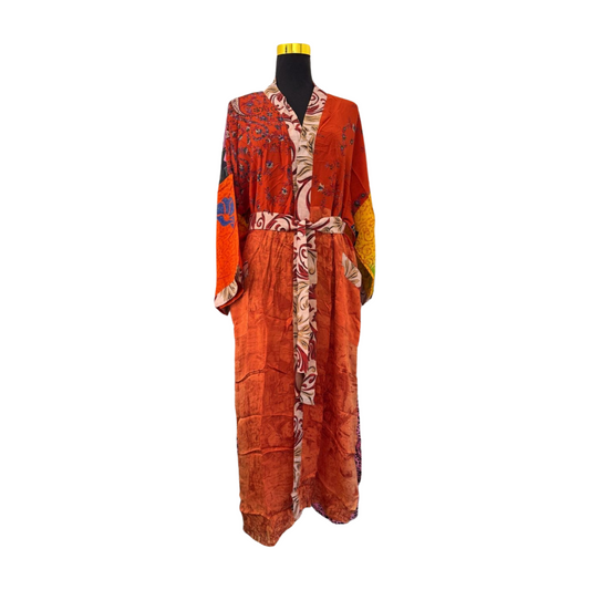 Silk Patchwork Kimono #12