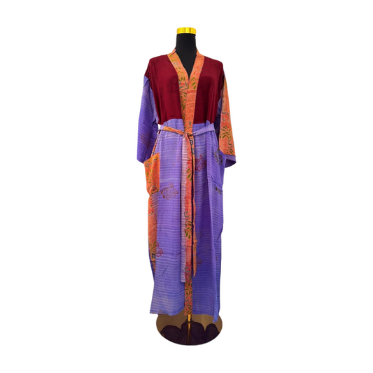 Silk Patchwork Kimono #13