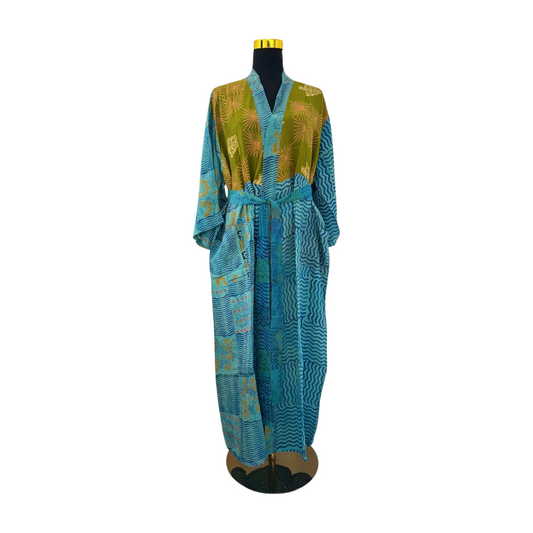 Silk Patchwork Kimono #16