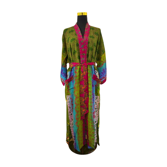 Silk Patchwork Kimono #21