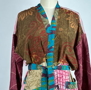 Silk Patchwork Kimono SOLD OUT! MORE DESIGNS DUE IN WITHIN 24 HOURS-Check back soon - Isabel Harris
