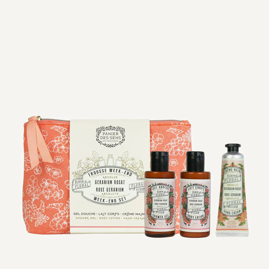 Panier des Sens Weekend Set Rose Geranium - Isabel Harris