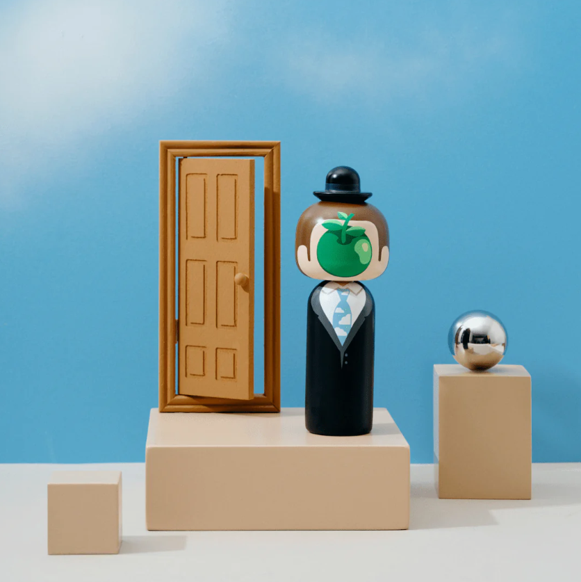 Lucie Kaas Designer Kokeshi - René Magritte