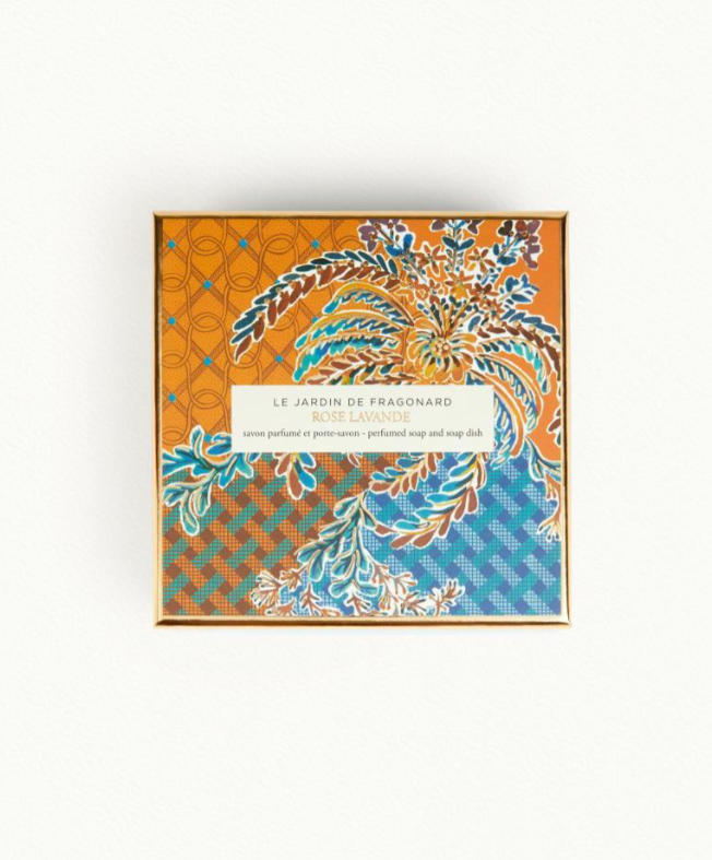 Fragonard Rose Lavende Soap & Dish Set