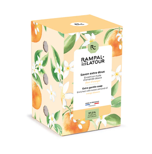 Rampal Latour Boxed Soap - Fleur d'Oranger - 3 x 125g - Isabel Harris