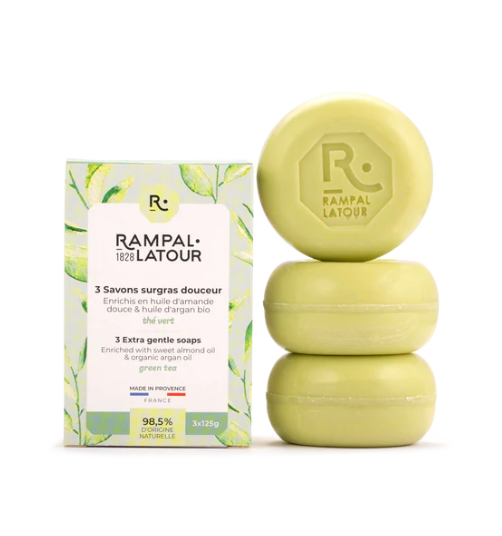 Rampal Latour Boxed Soap - The Vert - 3 x 125g - Isabel Harris
