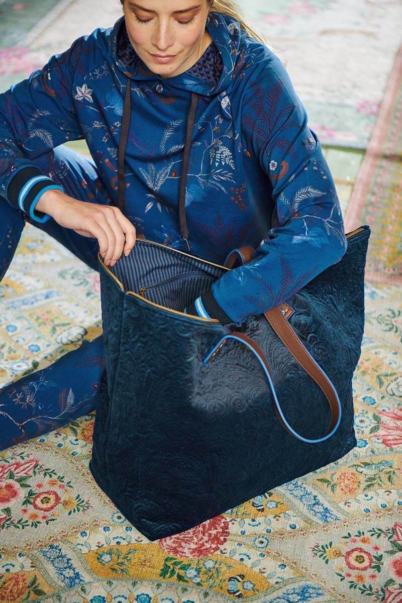 Pip Studio Quiltey Days Tote Bag - Blue - Isabel Harris