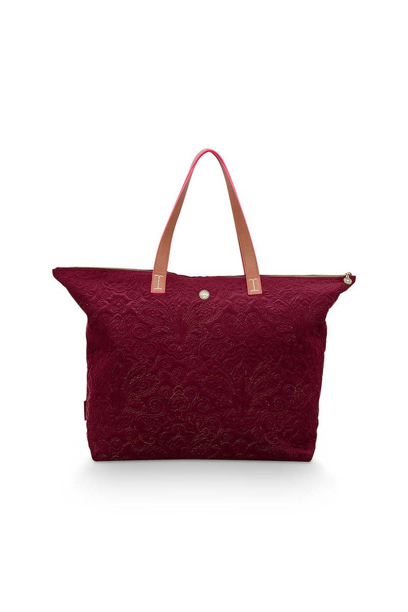 Pip Studio Quiltey Days Tote Bag - Red - Isabel Harris