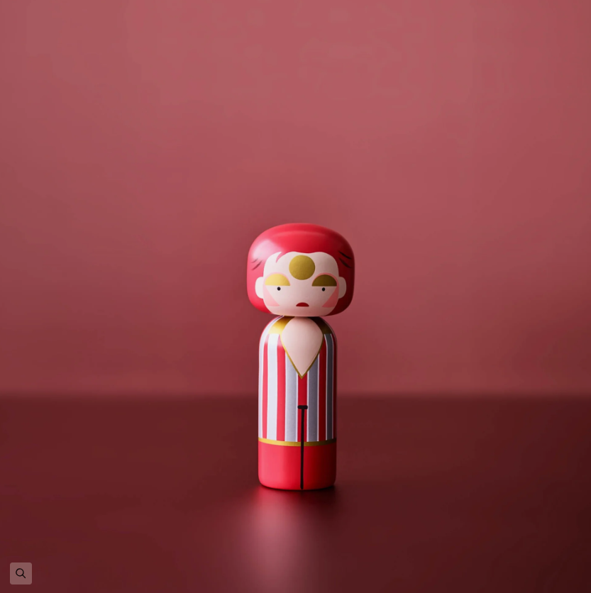 Lucie Kaas Designer Kokeshi - Ziggy Stardust