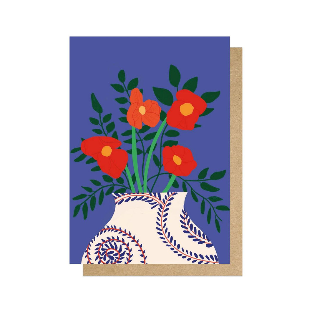Greeting Card - Red Poppies - Isabel Harris
