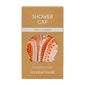Shower Cap - Terracotta Print - Isabel Harris