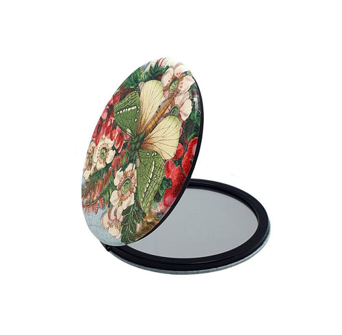 Wolfkamp & Stone compact mirror - Pururi Moth - Isabel Harris
