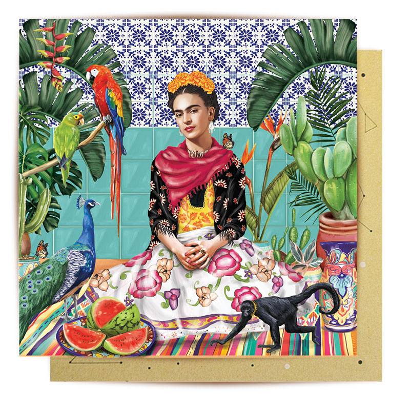Greeting Card - Frida in Paradise - Isabel Harris