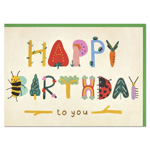 Greeting Card - Happy Birthday To You - Cute Bugs - Isabel Harris
