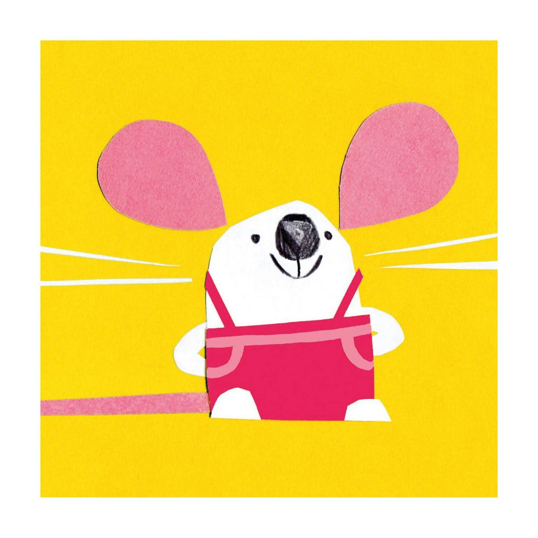 Greeting Card - Little Mouse with Yellow - Isabel Harris