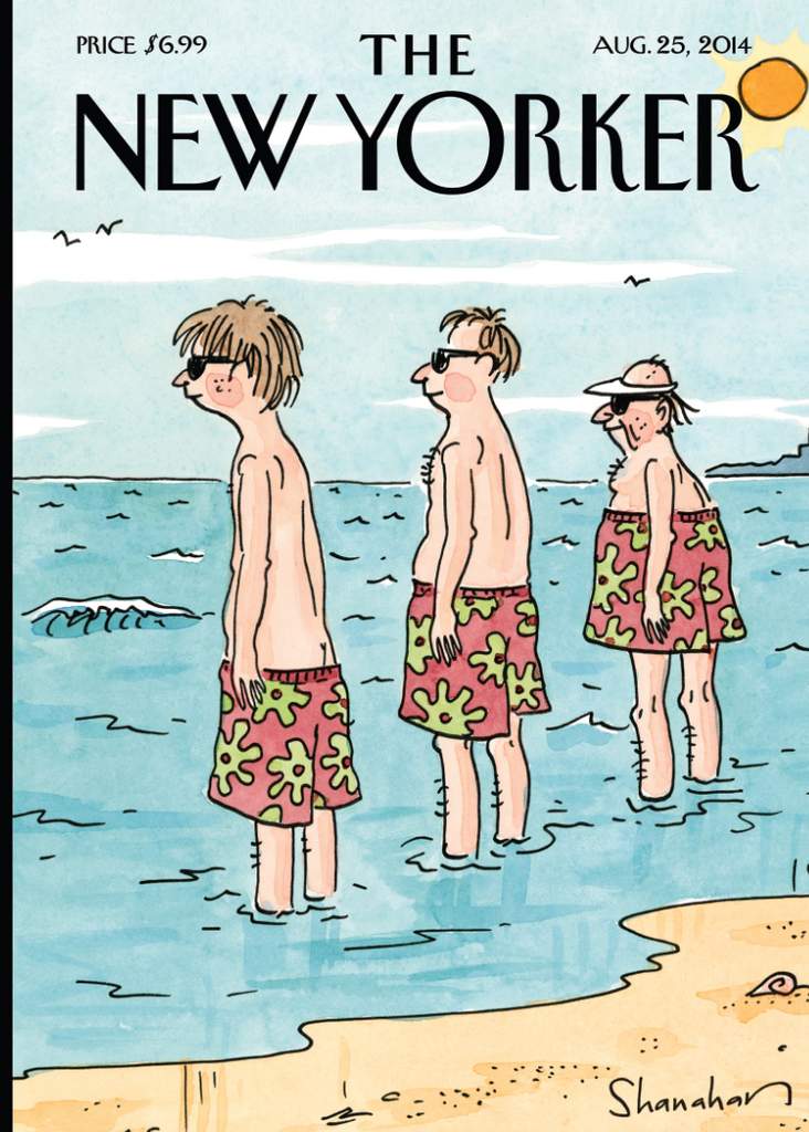 Greeting Card -  New Yorker At the Beach - Isabel Harris