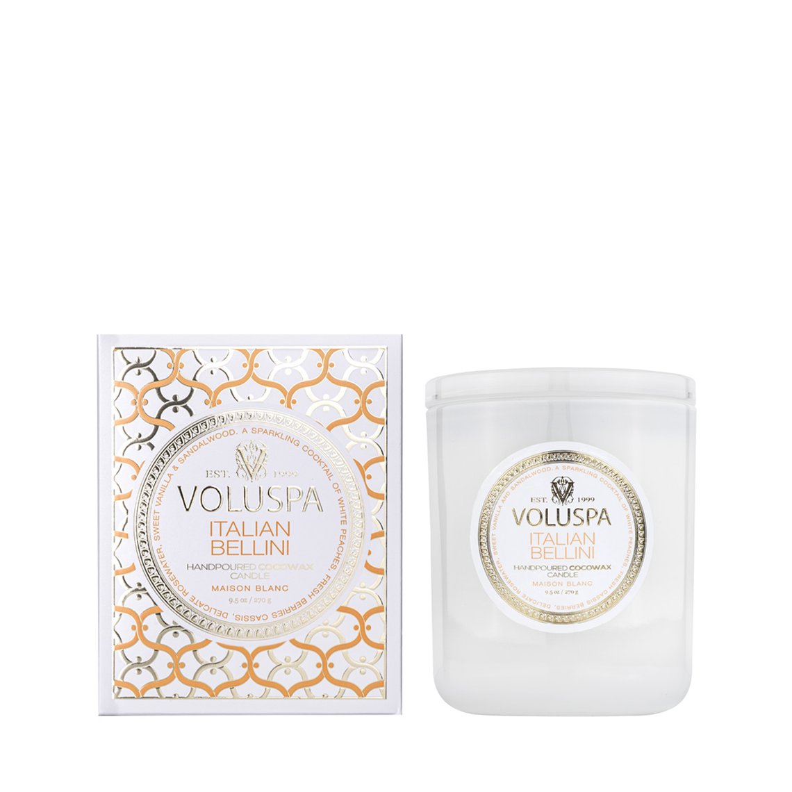 Voluspa Candle - Italian Bellini Classic Boxed - Isabel Harris