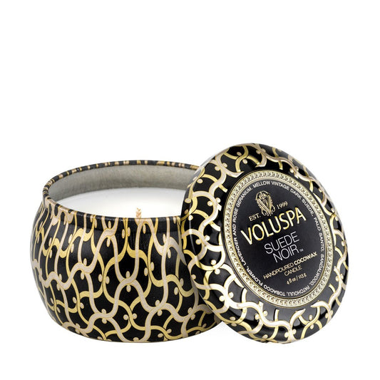 Voluspa Candle - Suede Noir Mini Tin - Isabel Harris