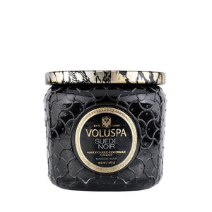 Voluspa Candle - Suede Noir Petite Jar - Isabel Harris