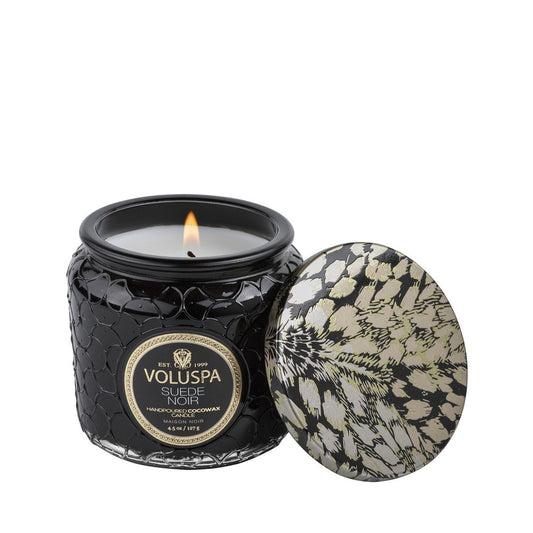 Voluspa Candle - Suede Noir Petite Jar - Isabel Harris