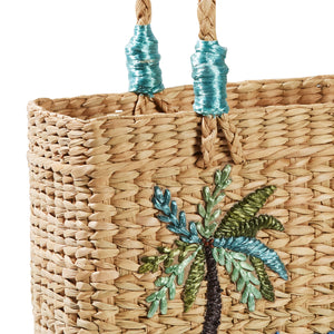 Palm Tree Raffia Basket - Isabel Harris