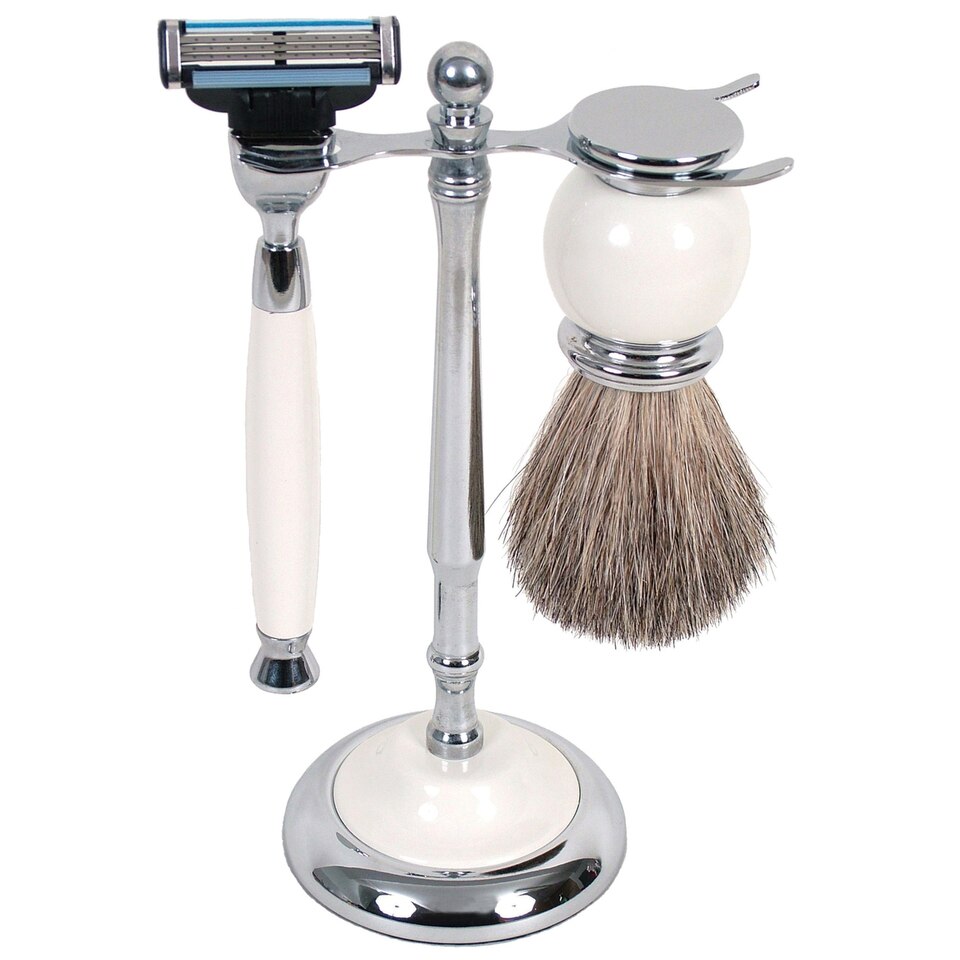 Comoy Shave Set - White - Isabel Harris